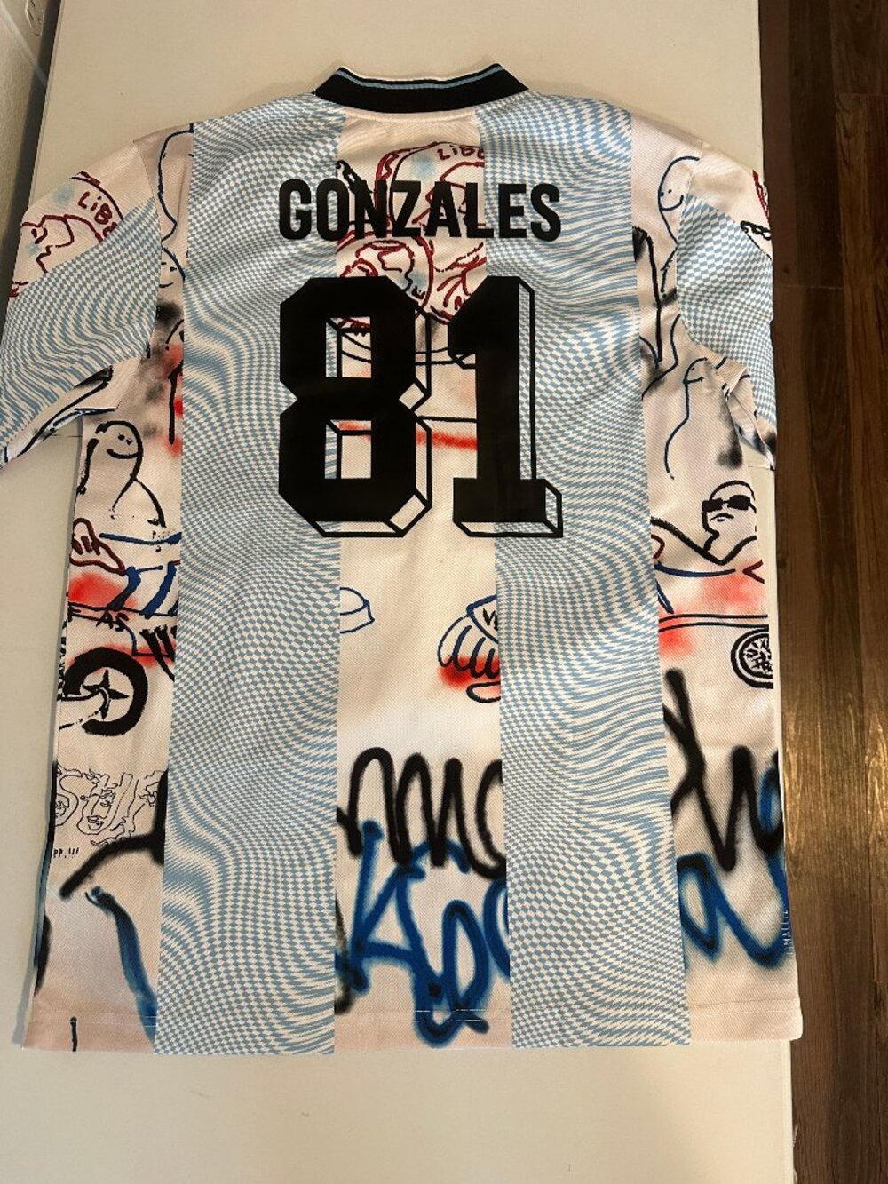 Adidas Skateboarding Mark Gonzales Jersey Men's Medium Graphic Soccer Shirt - Picture 5 of 5